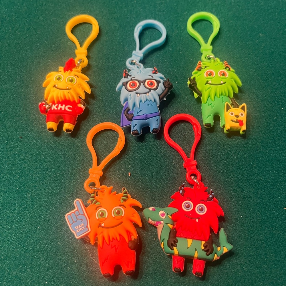 Lot of 5 American Heart Association KHC Keychains